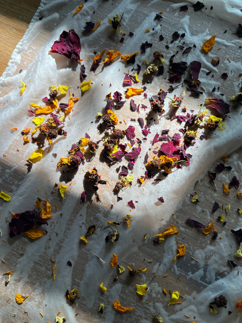 Botanical Dye Kit - Silk Scarf + Real Flowers
