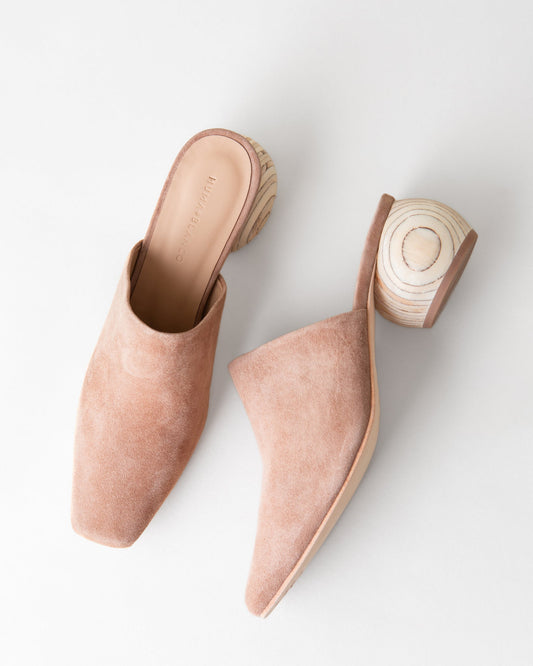Mina Mule | Latte Suede
