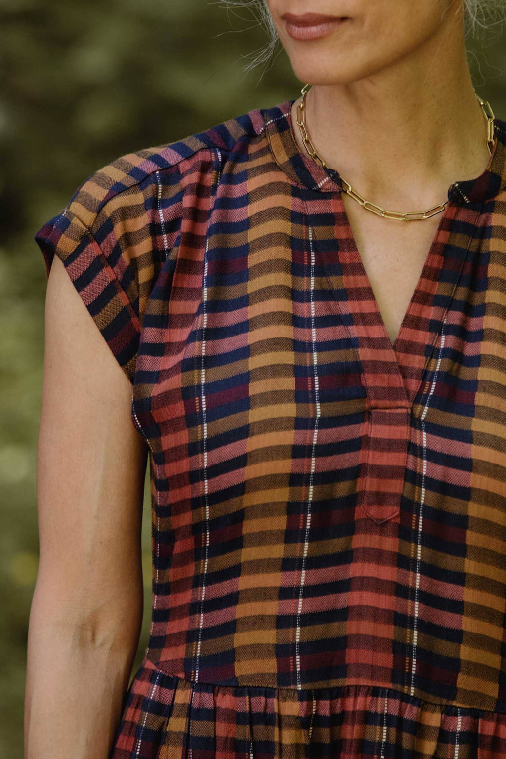 Ira Dress / Alpenglow Stripe