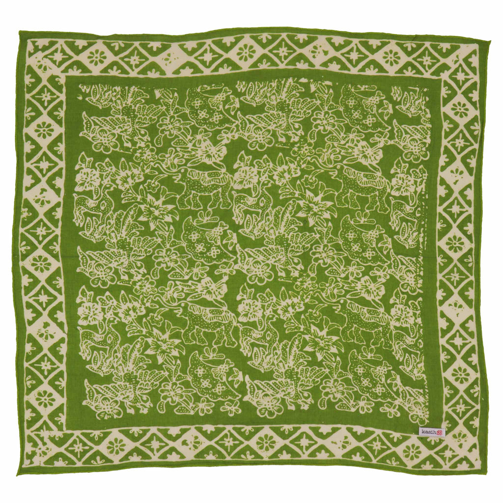 Hand Dyed Batik | Green Serenity