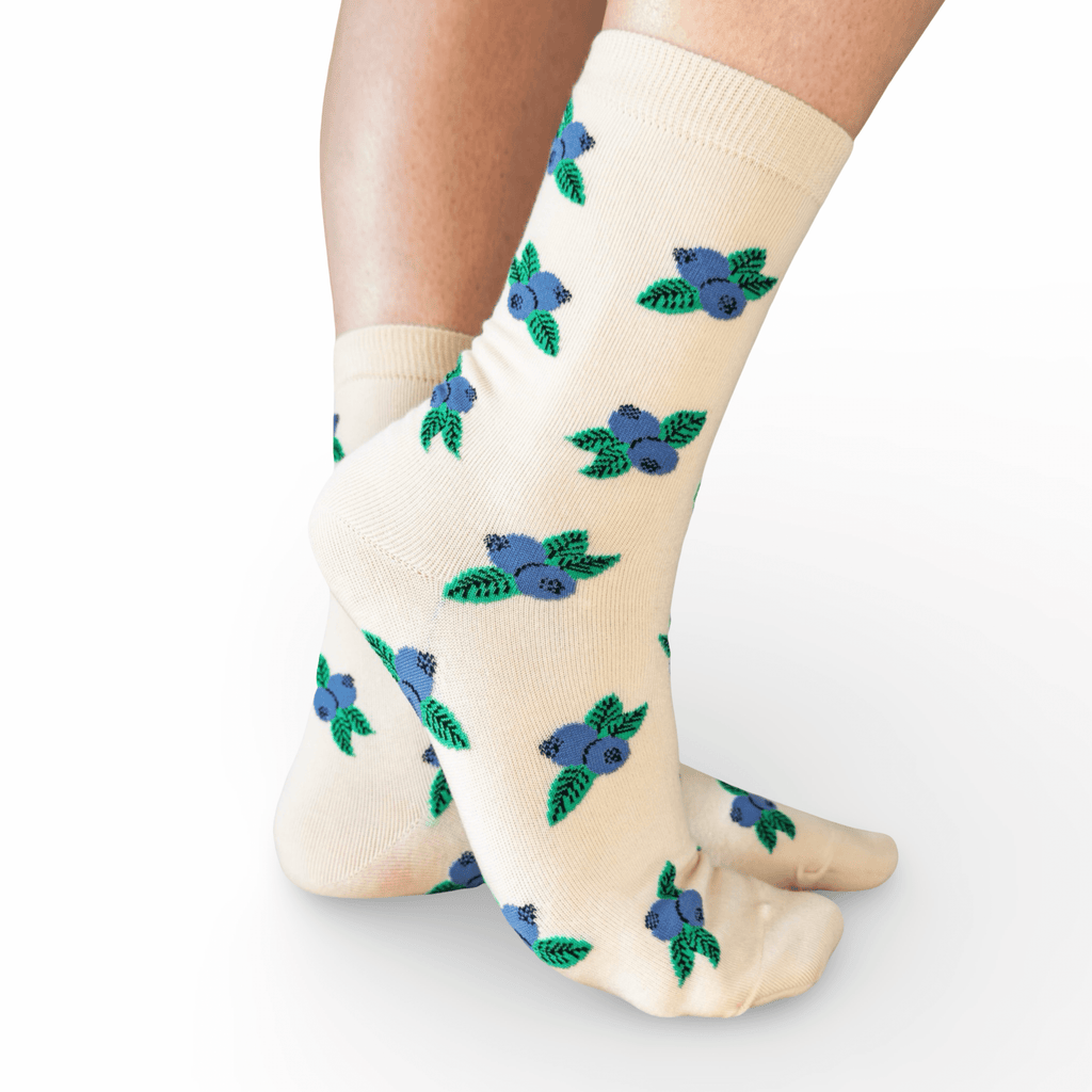 Blueberry Crew Socks