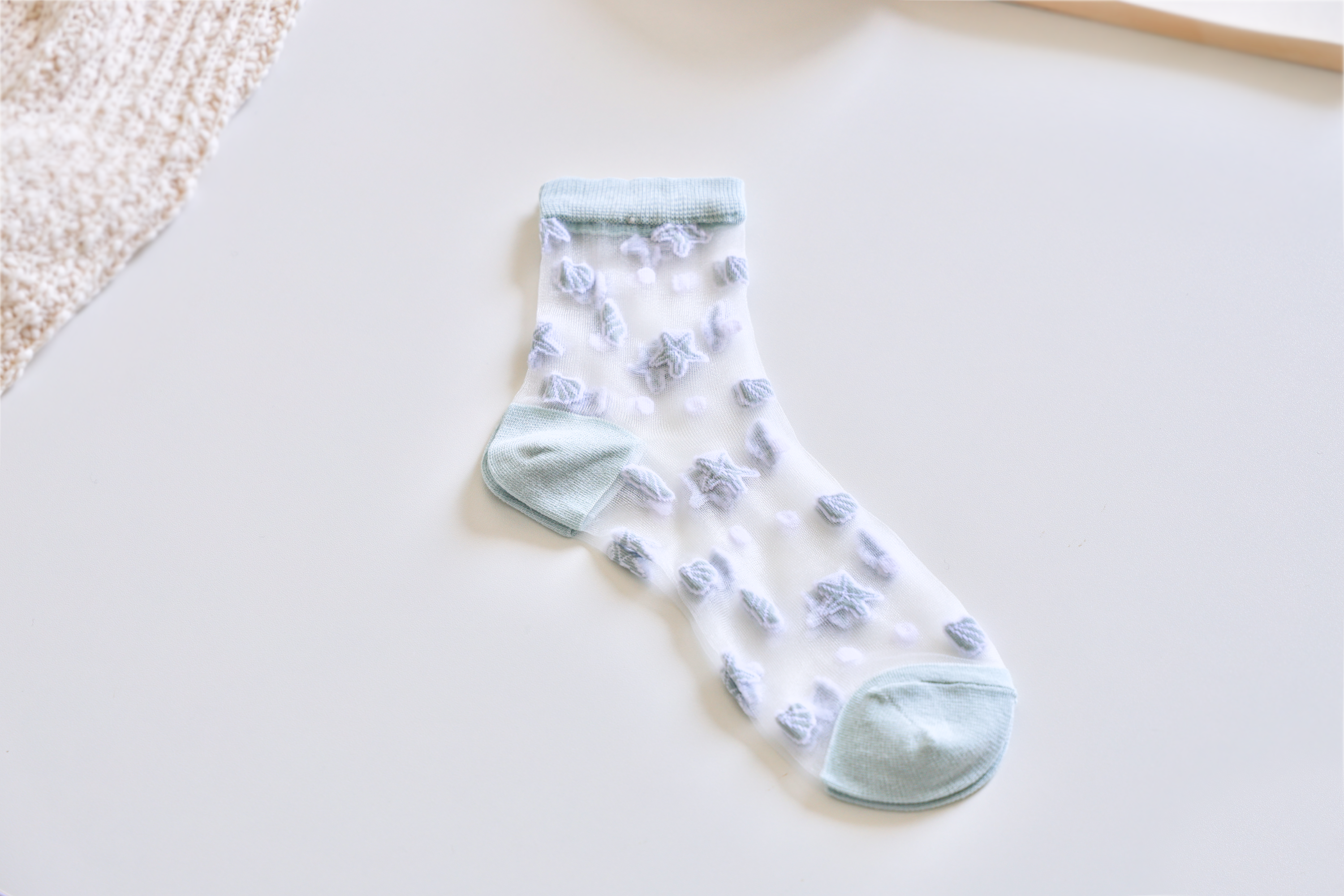 Women's Sheer Socks - Summer Breathable Starfish & Seashell
