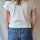 Rosie Linen Blend V-Neck Tee | Natural