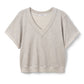 Briggs Rolled Sleeve V-Neck Sweatshirt | Heather Grey