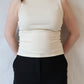 Mel Ribbed Mock Neck Tank | Sugar