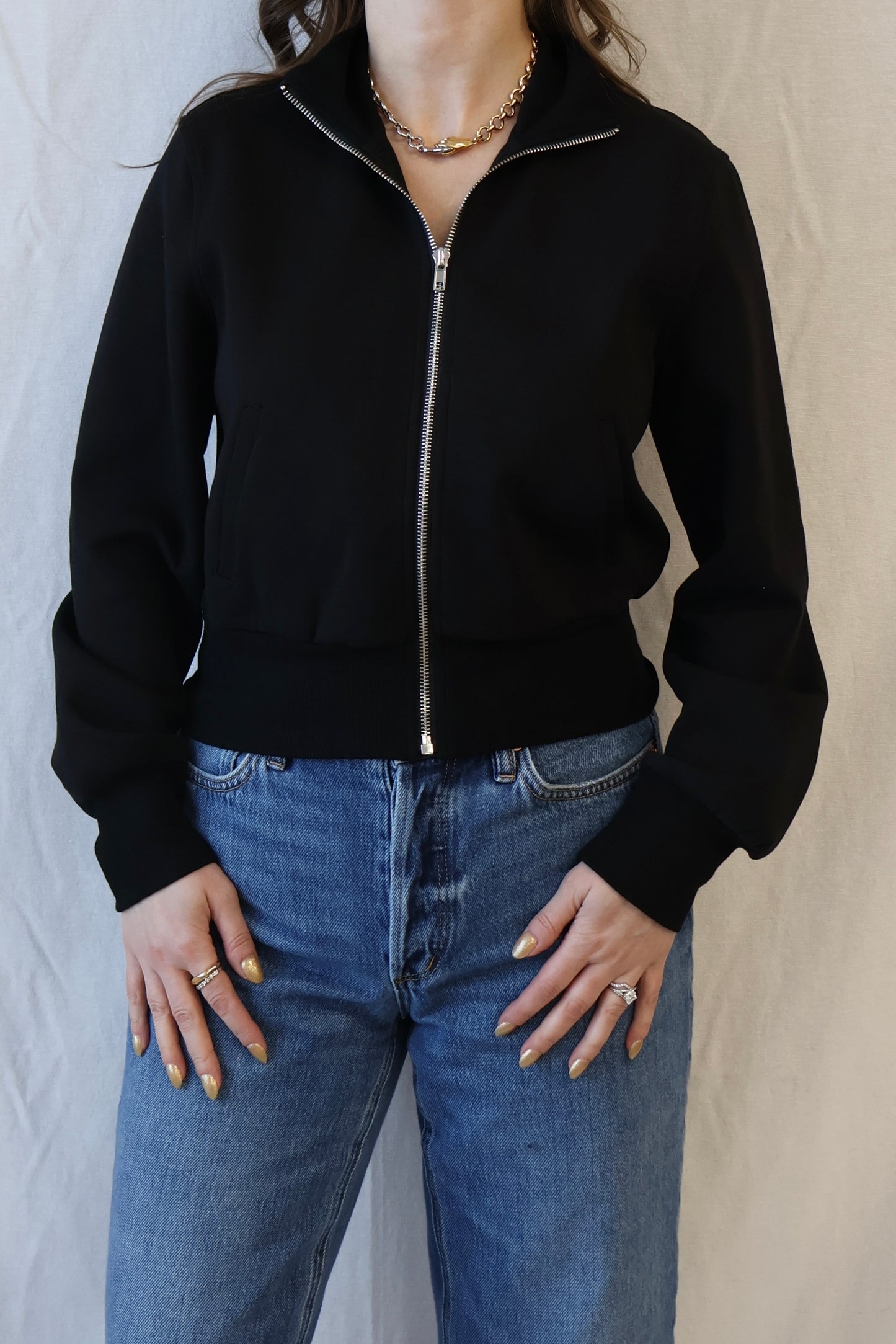 Milana Track Jacket | True Black