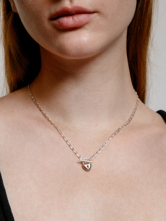 Heart Toggle Necklace | Sterling Silver