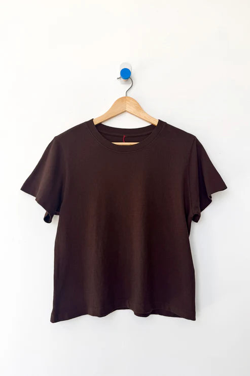 Airy Darling Tee (Low Gauge Light Weight Jersey) | Dark Cacao