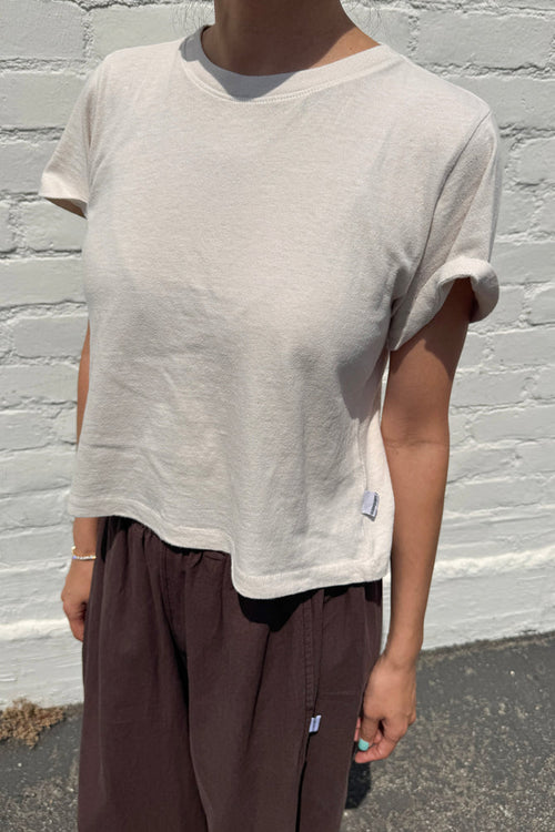 Airy Darling Tee | Rice | (Low Gauge Light Weight Jersey) |