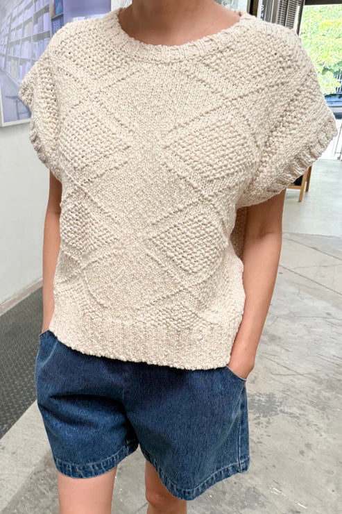 Alden Cotton Sweater | Natural