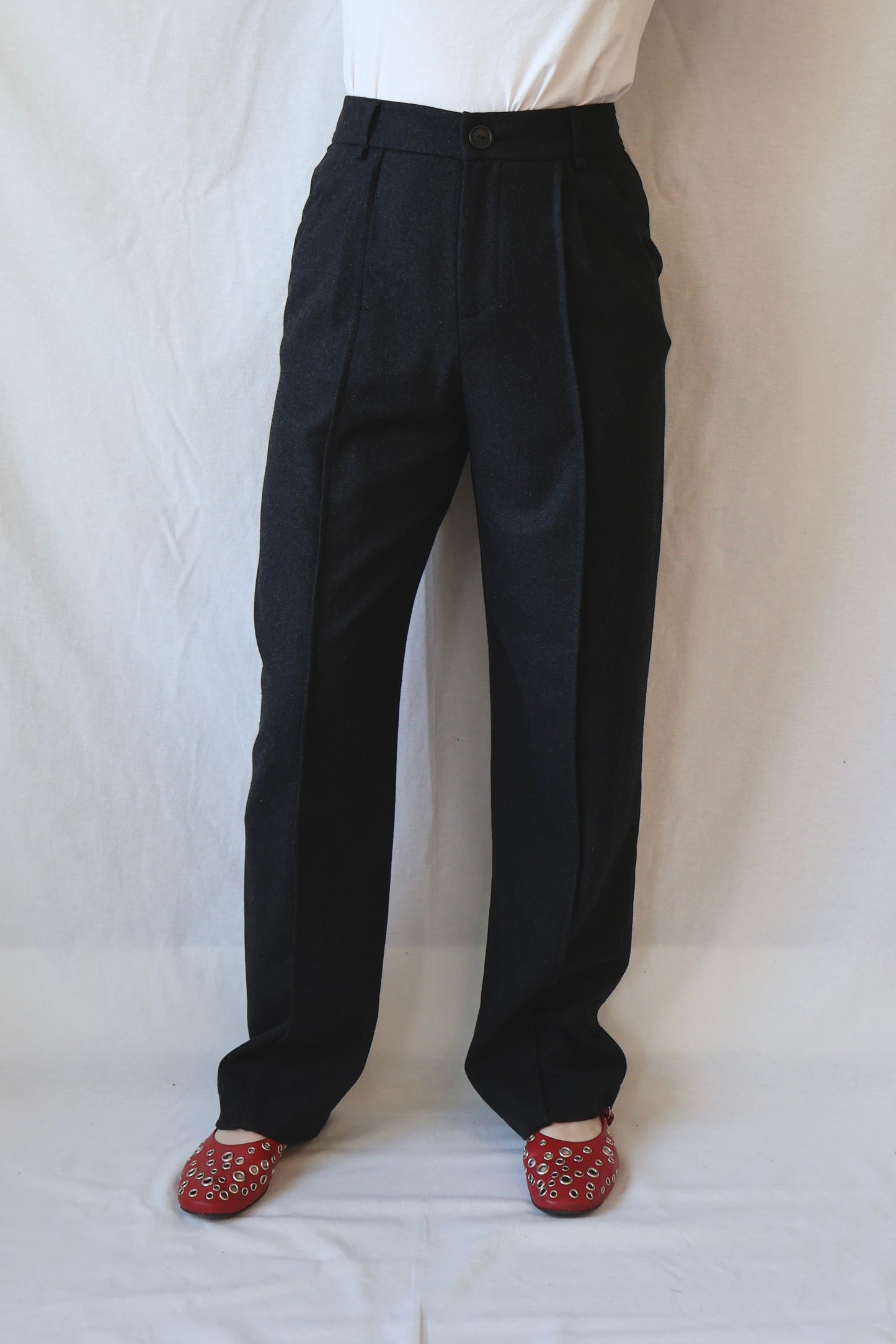Gito Wool Trousers | Dark Grey