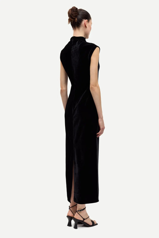 Sakalani Dress | Black Velvet