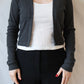Kelsey Sweater Rib Cardigan | Charcoal