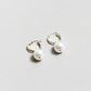 Pearl Hoops | Sterling Silver