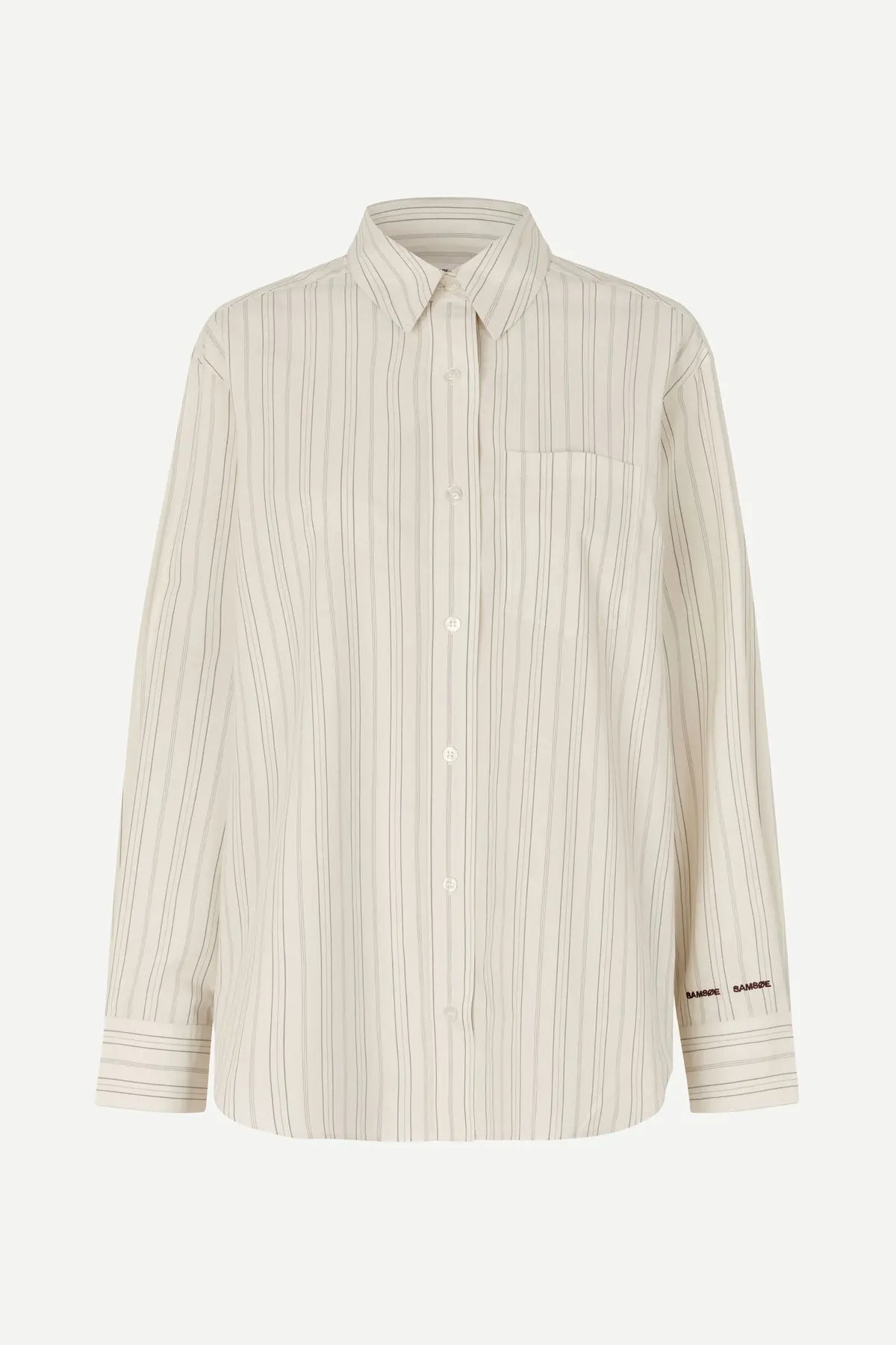 Salova Pocket Shirt | Bone Stripe