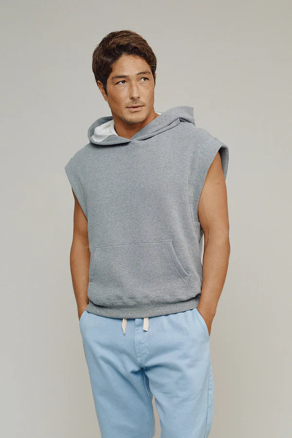 Heathered Balboa Hooded Sweatshirt | Gray