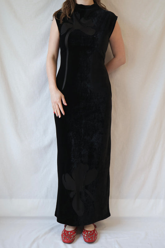 Sakalani Dress | Black Velvet