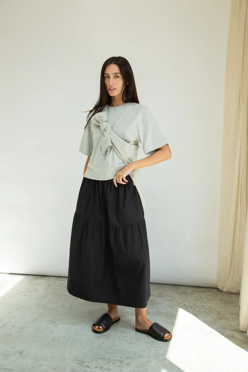 Bay Organic Cotton Jersey | Grey Marl