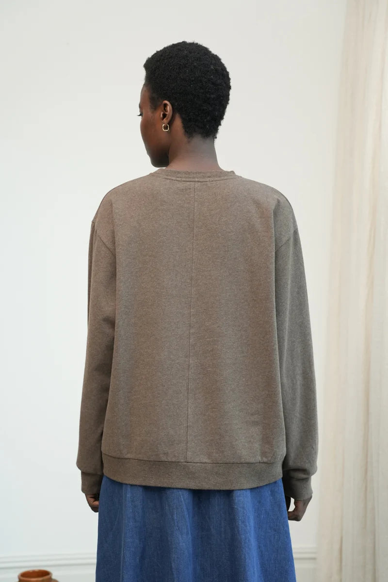 Madison Sweatshirt | Brown Marl