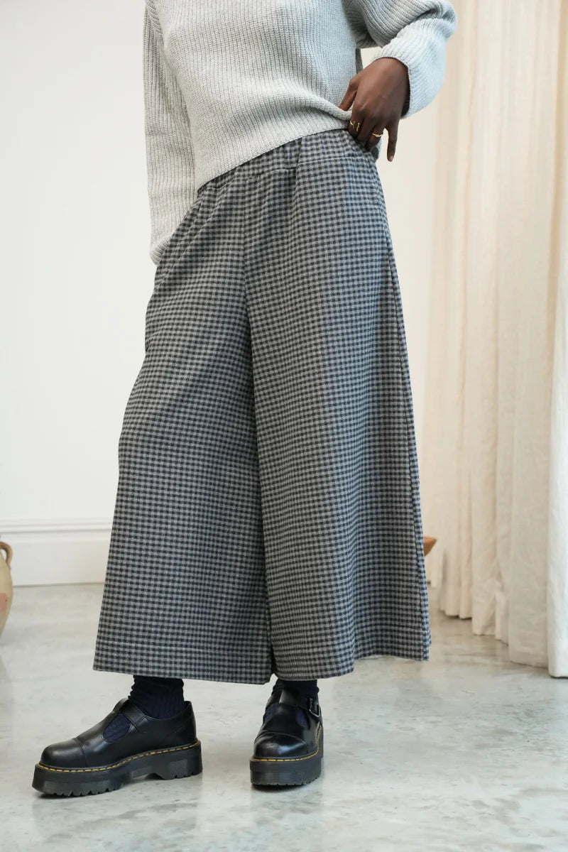 Mazu-Cay Trousers | Grey Gingham