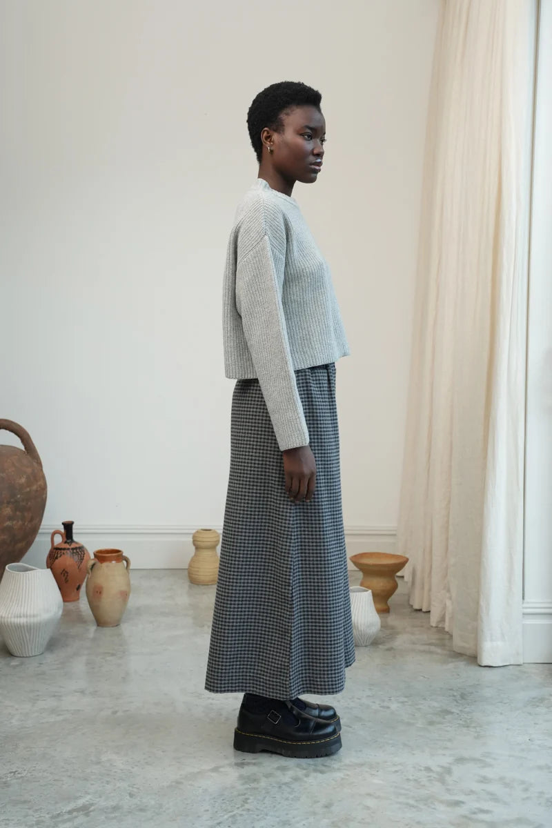 Mazu-Cay Trousers | Grey Gingham