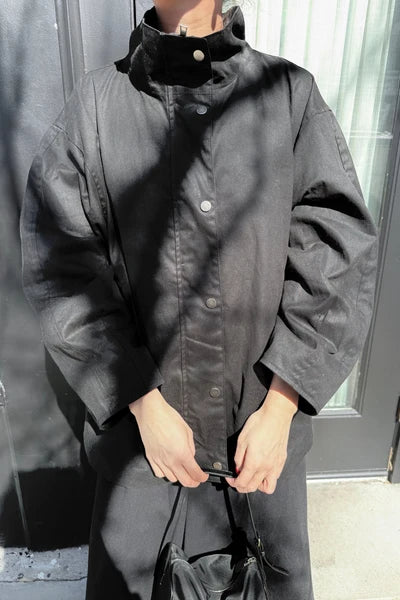 Blair Waxed Cotton Jacket | Black