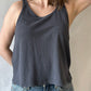 Cropped Tank | Diesel Gray