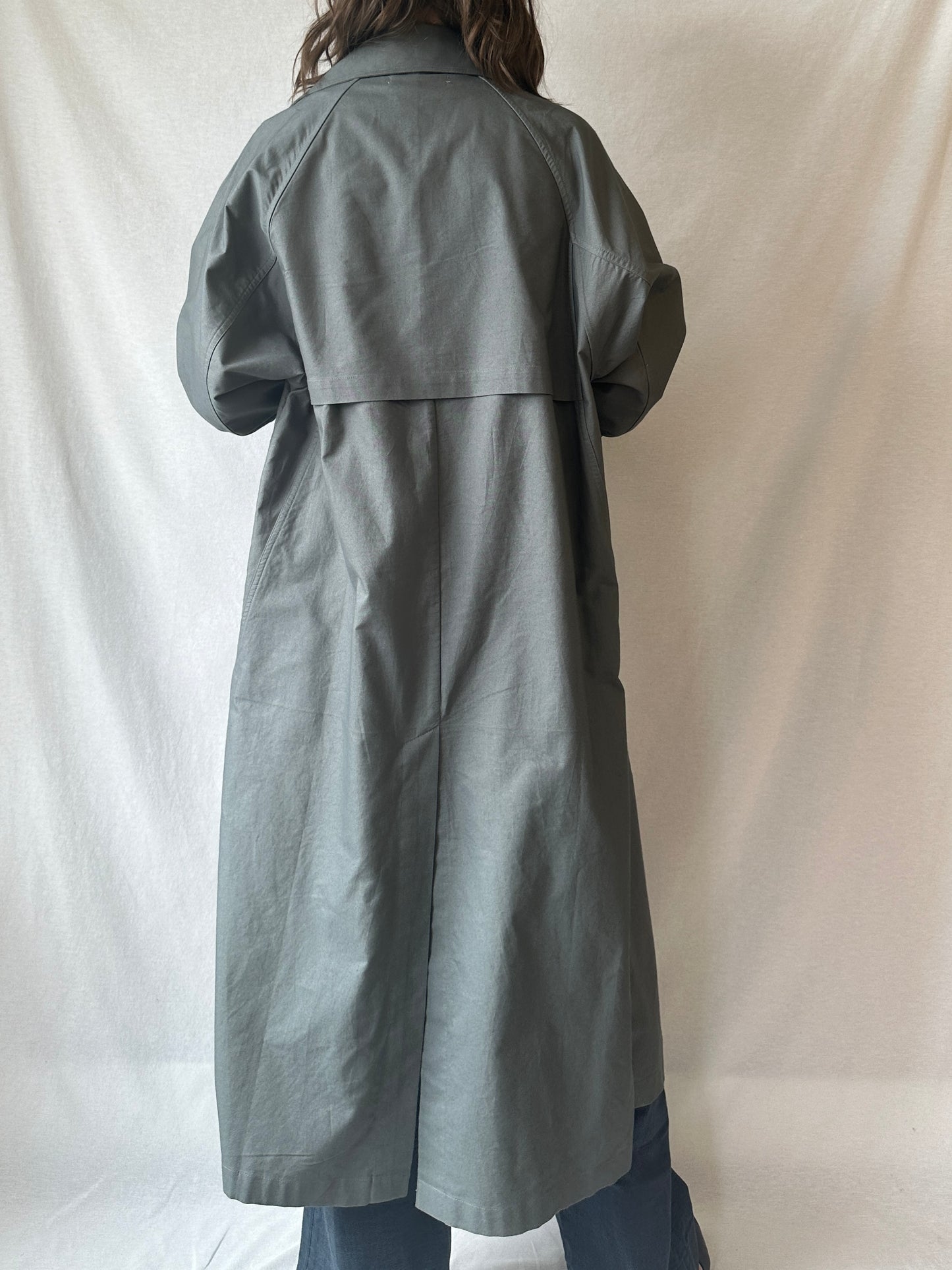 Seamed Trench Coat | Mineral Green