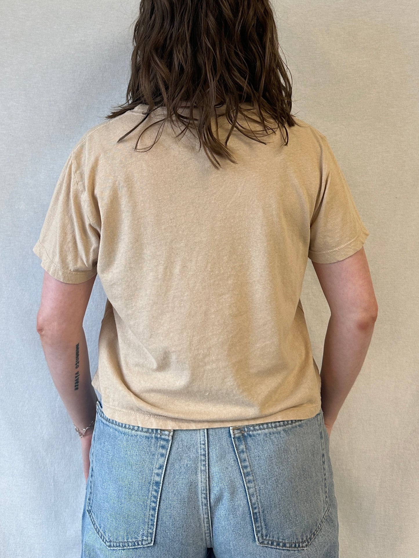 Cropped Ojai Tee | Oat Milk