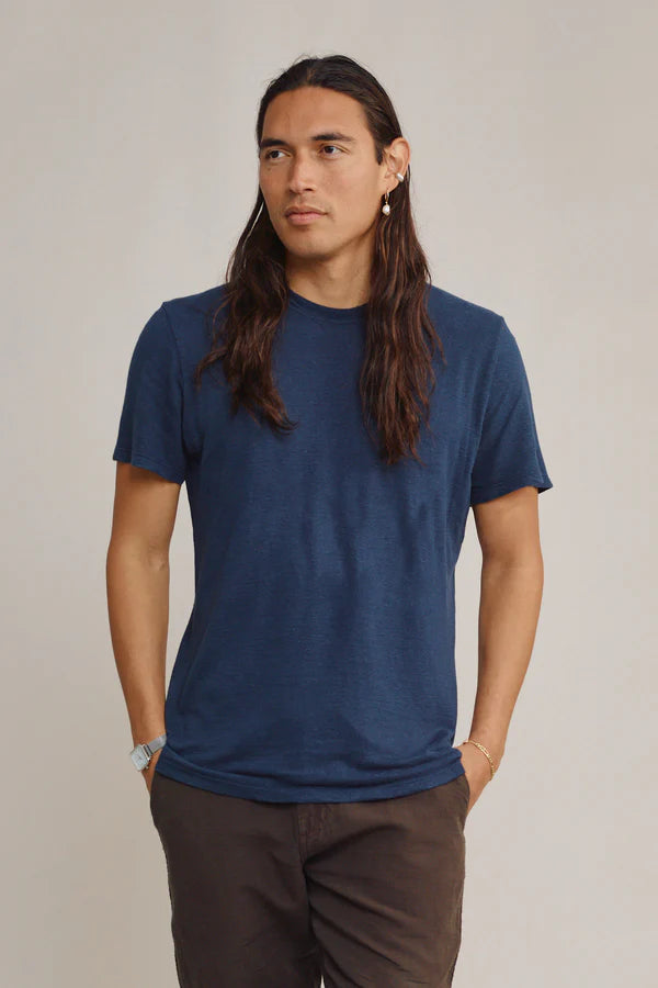 Canyon 100% Everyday Hemp Tee | Deep Indigo