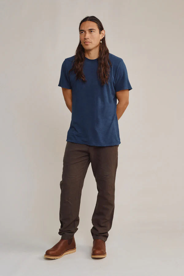 Canyon 100% Everyday Hemp Tee | Deep Indigo