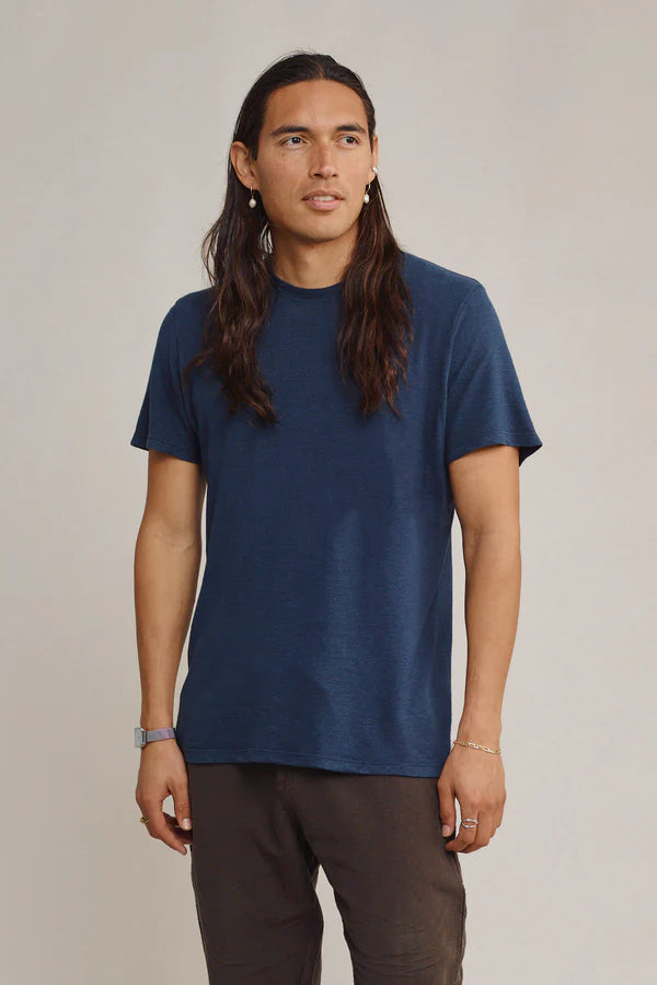 Canyon 100% Everyday Hemp Tee | Deep Indigo