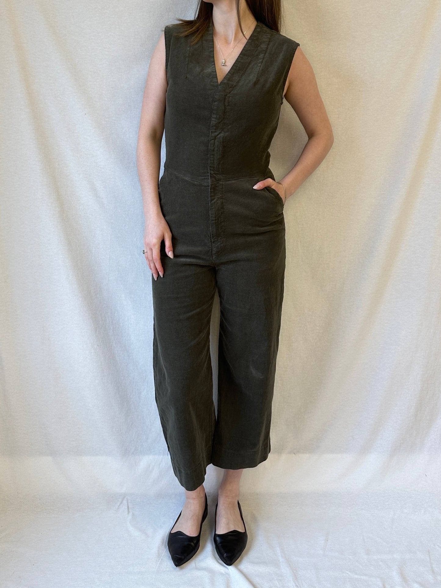 Fine Again Jumpsuit | Dark Olive