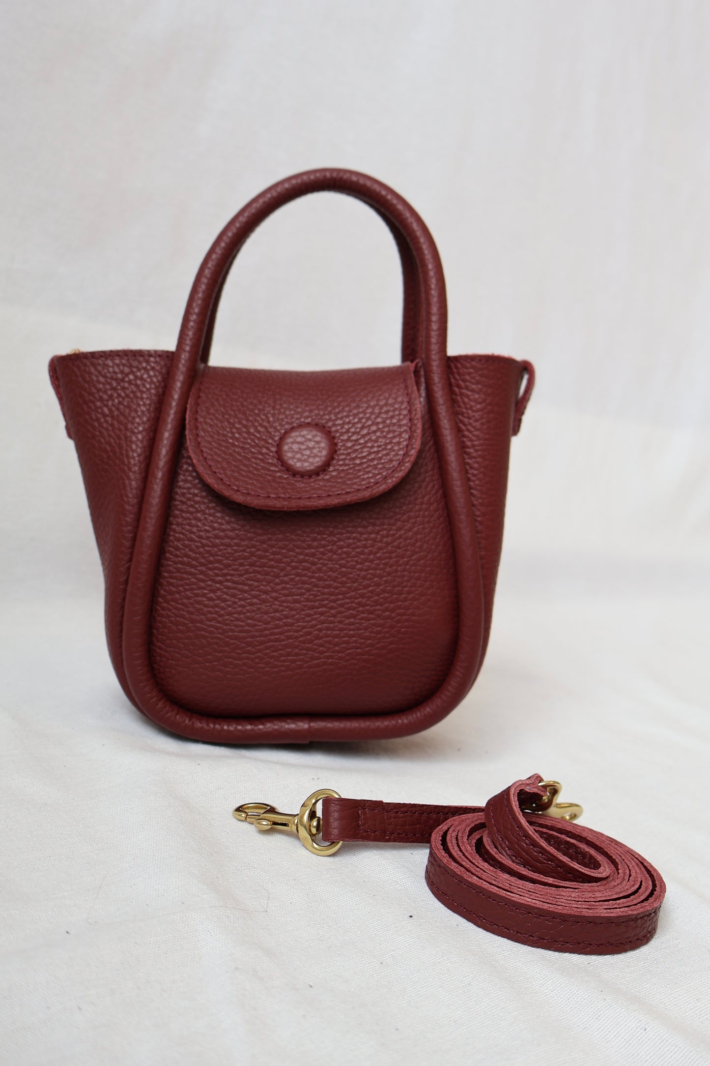 Mini Ellis Top Handle Crossbody | Barolo
