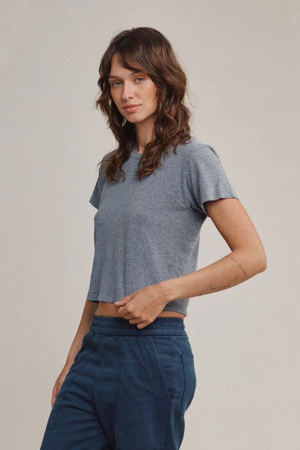 Heathered Lorel Tee | Deep Teal