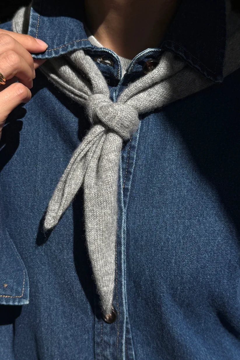 Cashmere Bandana | Ht. Grey