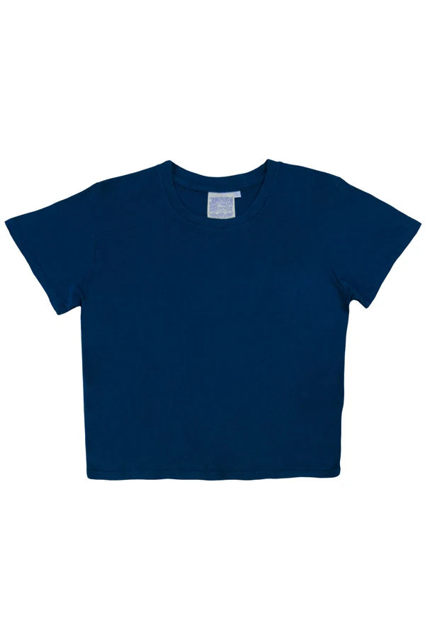 Cropped Lorel Tee | Deep Indigo