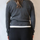Kelsey Sweater Rib Cardigan | Charcoal