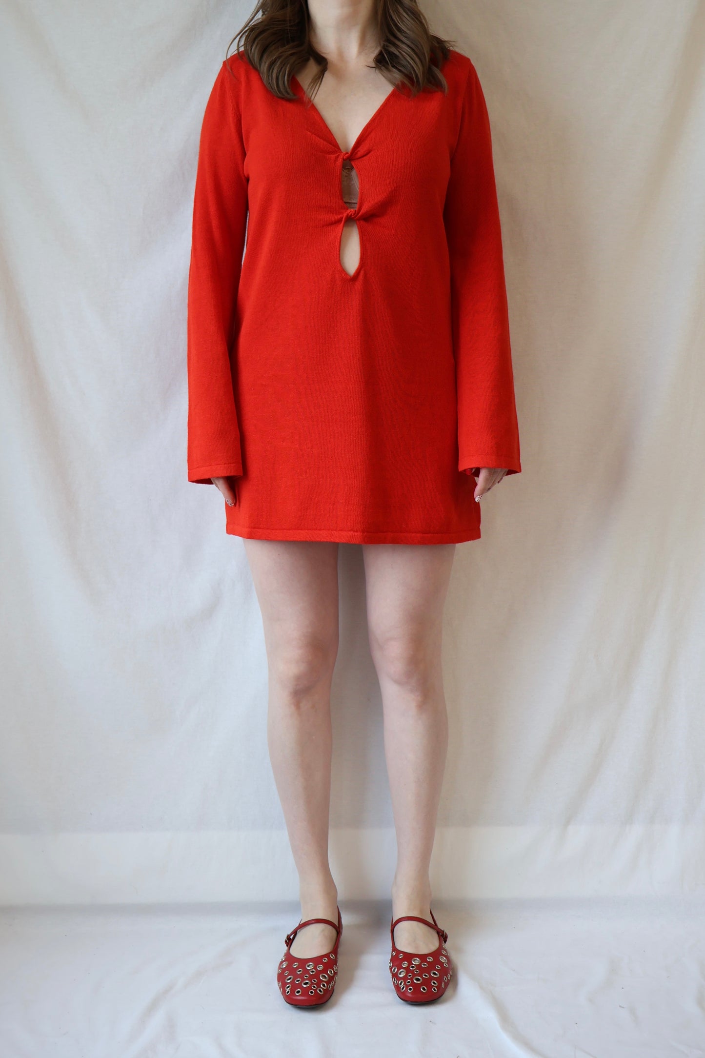 Paloma Reversible Mini Dress  | Cherry Red