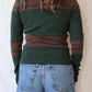 Dante Striped Sweater | Green + Brown