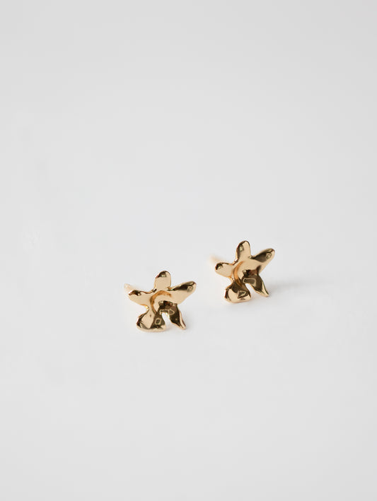 Flower Studs | Gold