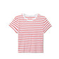 Everett Boxy Tee | Tomato Stripe