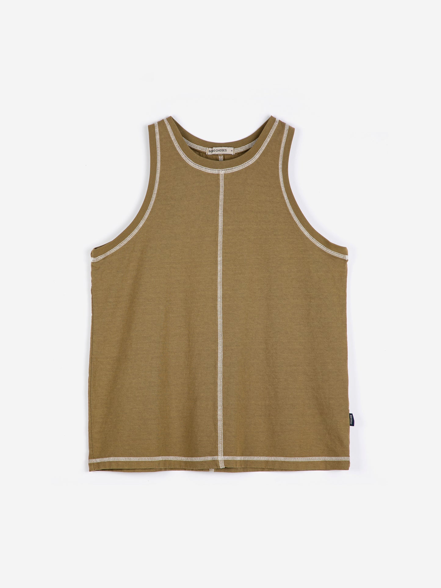 Slub Cotton Tank | Khaki