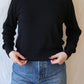 Stef Ribbed Long Sleeve | True Black