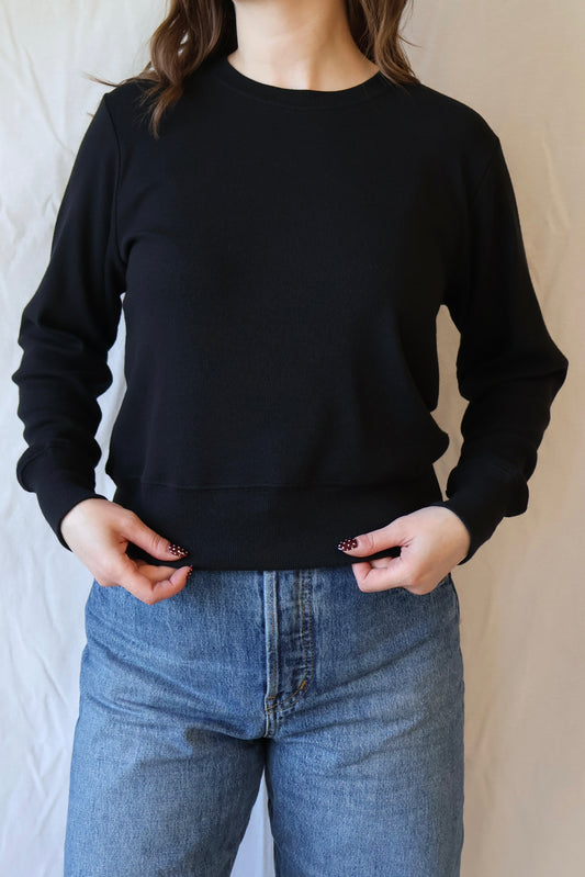 Stef Ribbed Long Sleeve | True Black