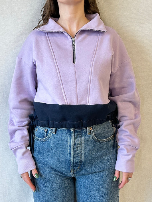 Jaro Cropped Sweatshirt | Lilac