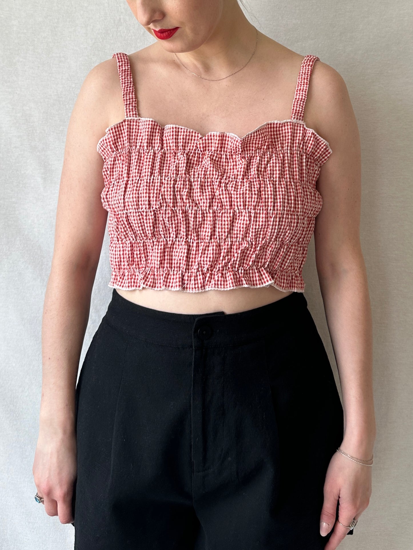 Mercury Vichy Top | Checkered