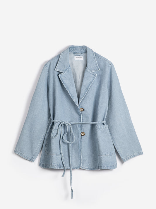 Denim Blazer | Light Blue