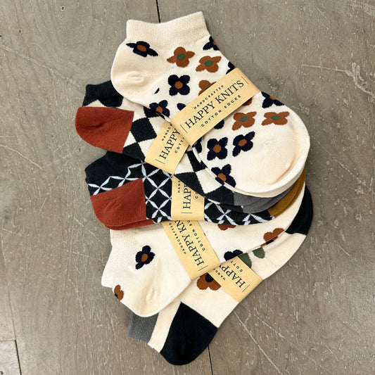 Fall Florals Ankle Socks