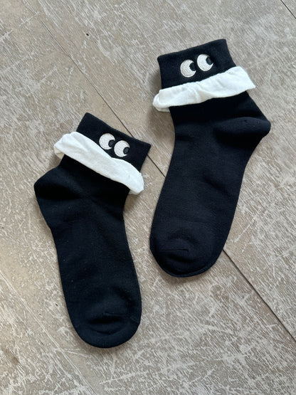 Embroidered Eye Socks